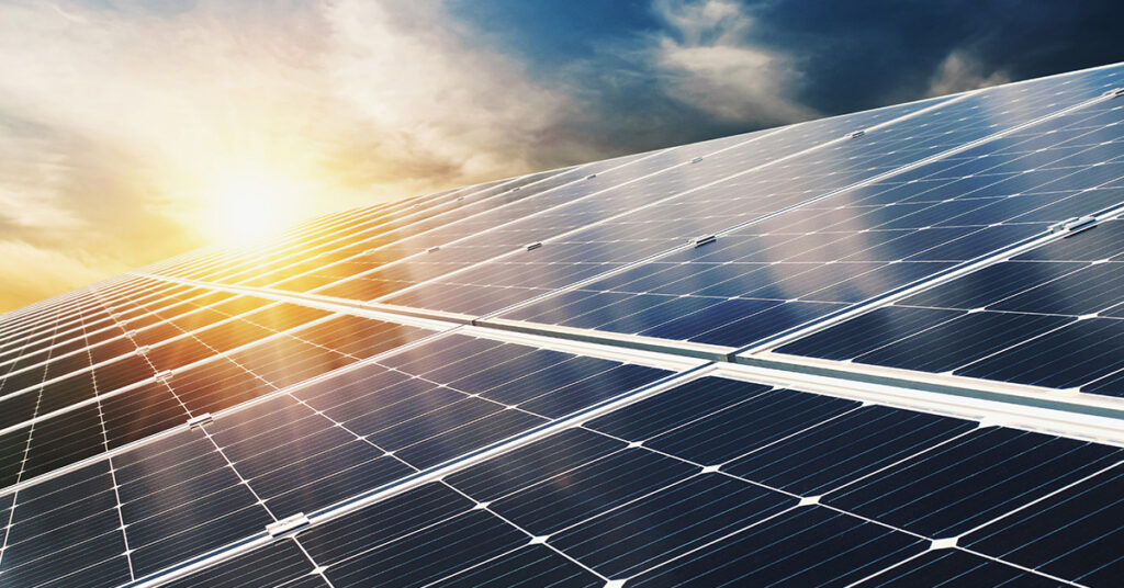 image of a solar panel