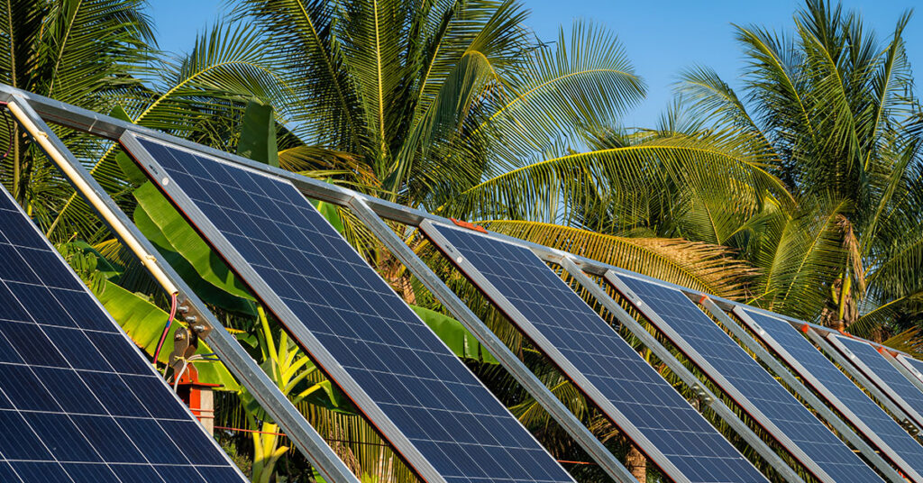 Hero image of solar panels