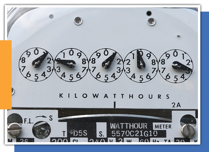 Image of and electrical meter