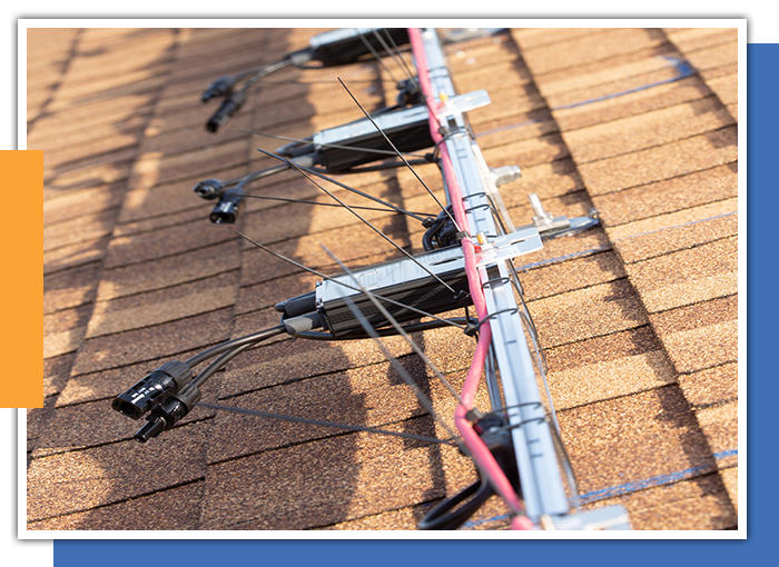 Image of solar electrical connectors