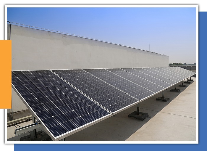 Image of solar panels on a roof