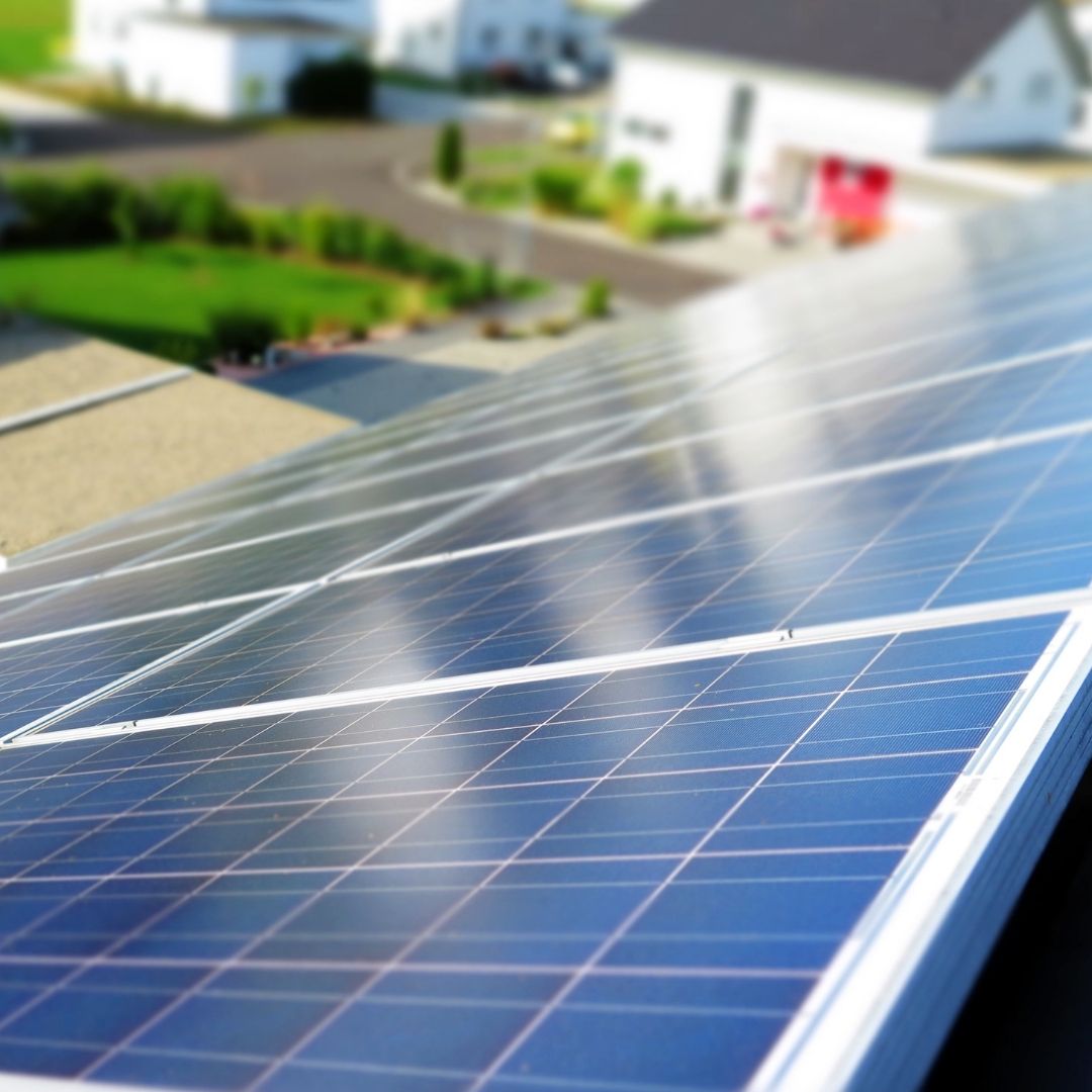 solar panels on house