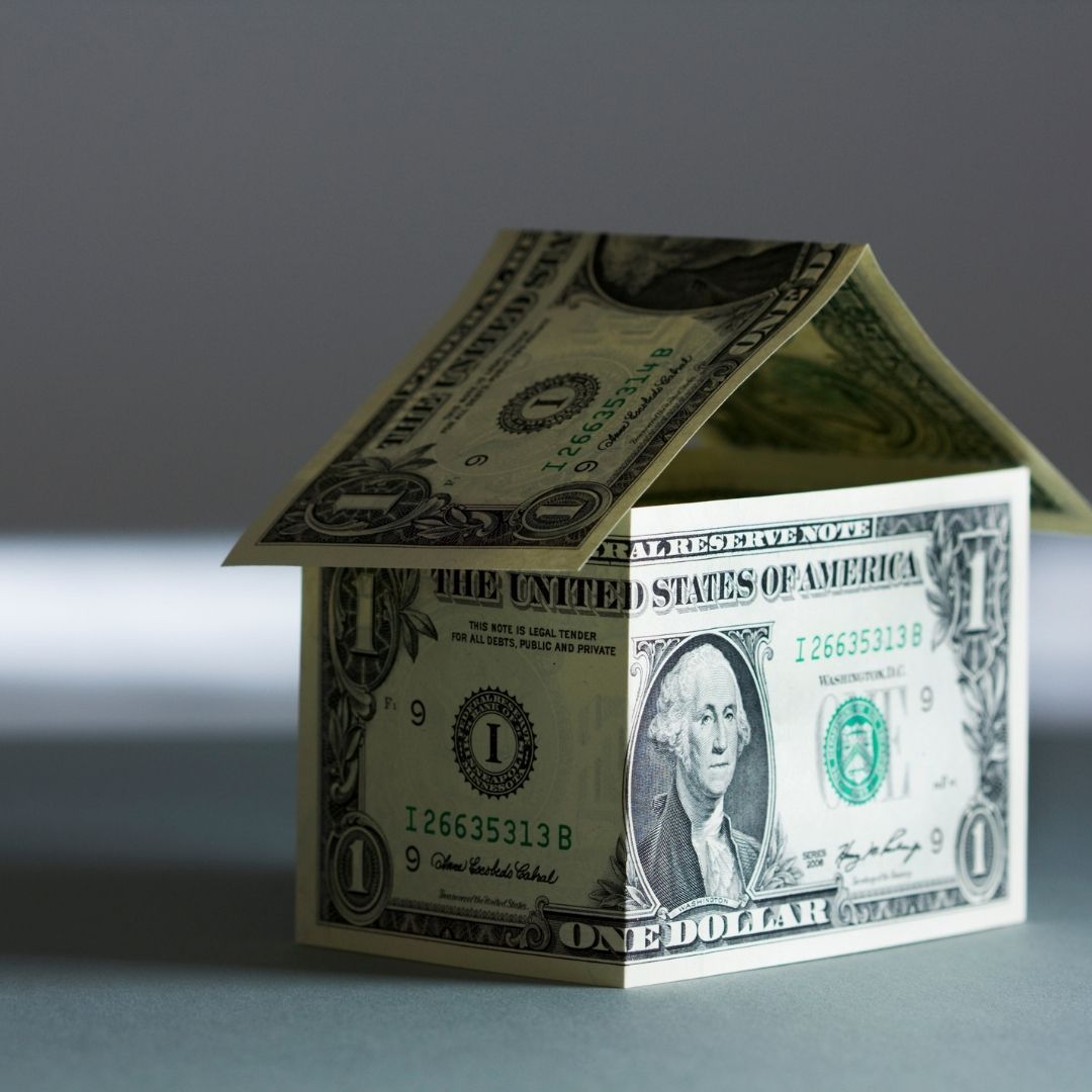 home made of dollar bills
