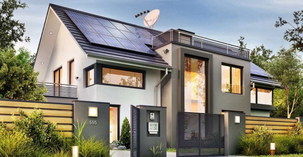 nice home with solar
