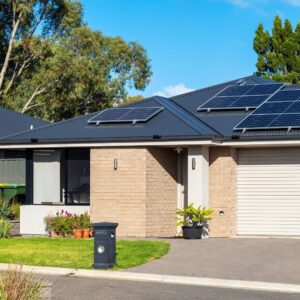 solar panels on house