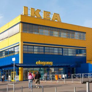 the outside of an Ikea store