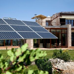 solar patterns on a house