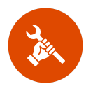 wrench in hand icon