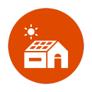 residential solar panel icon