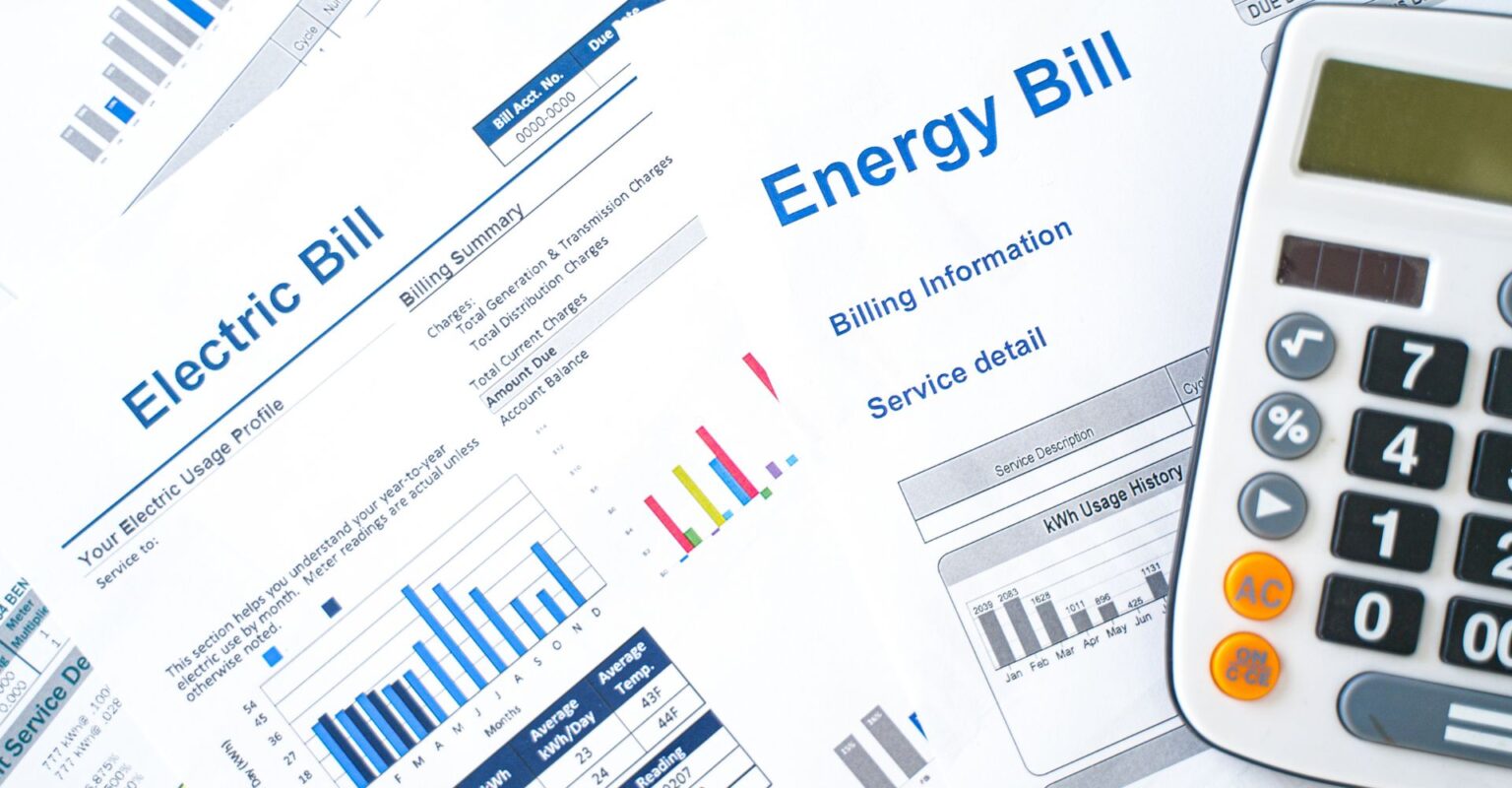 collection of utility bills