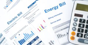 collection of utility bills