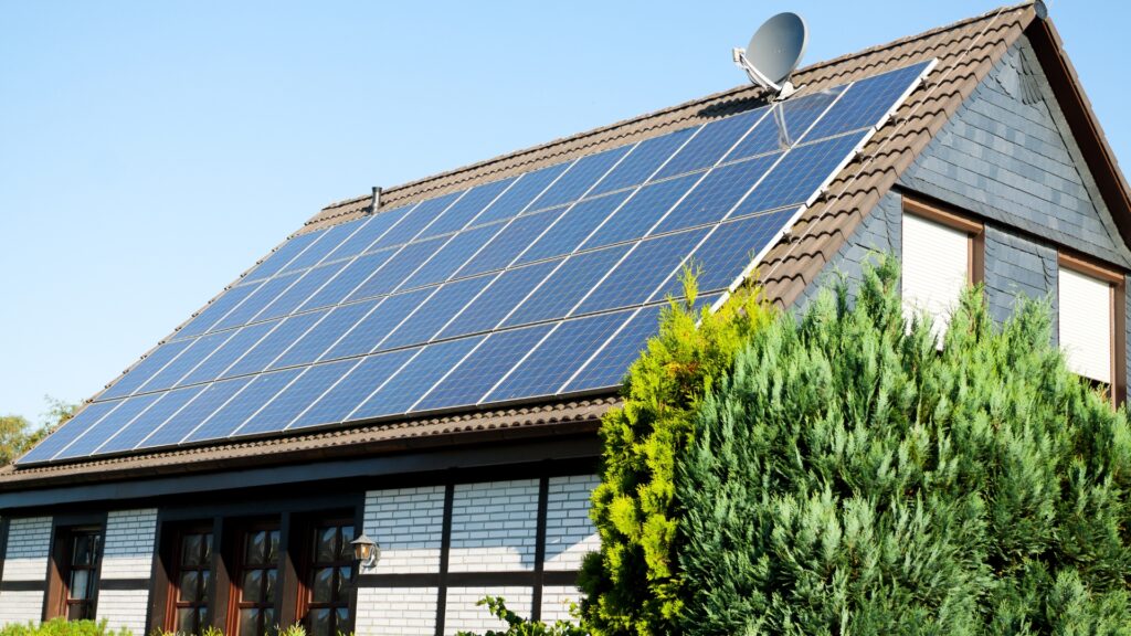 image of a solar roof