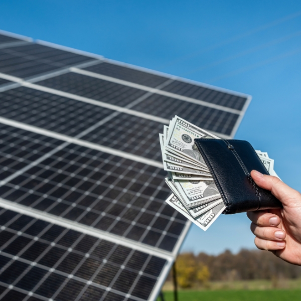 image of a solar panel cost